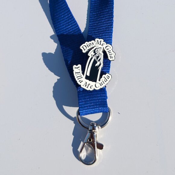 COPY - Pin Santa Muerte Pin for Caps Clothing Enamel Badge Dios me Guia Pin Dea… - Picture 6 of 7